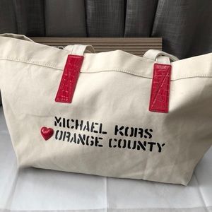 Michael Kors ❤️ Orange County canvas tote